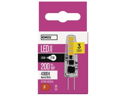 žárovka LED G4 1,9W Classic NW ZQ8621