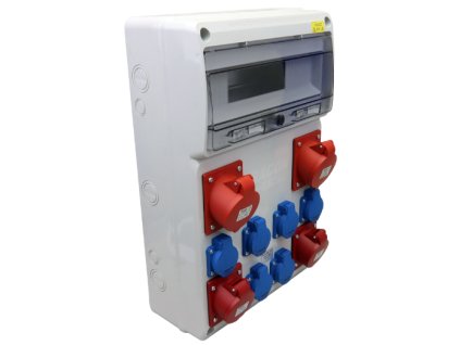 skříň zásuvková TDB13-16M 6x250V/16A 2x400V/16A/5P 2x400V/32A/5P IP44