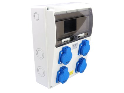 skříň zásuvková TDB16-6M 4x250V/16A IP44