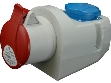 zásuvka nástěnná 16A 5P 400V+230V IP44 SEZ IZVZ 1653