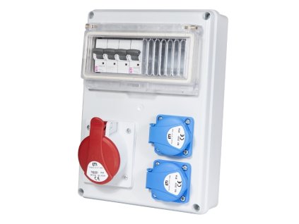 skříň zásuvková EDSB8 001105412 2x230V/16A 1x400V/32A/5P IP44