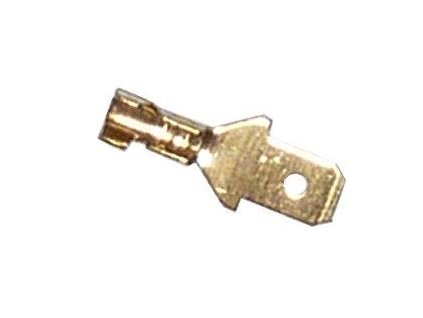 konektor 4,8mm neizolovaný, kabel do 1mm Faston