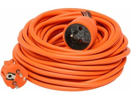 prodlužovací přívod spojka 20m, 3x1mm2, oranžový