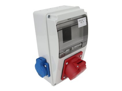 skříň zásuvková TDB01-6M 2x230V/16A 1x400V/16A/5P IP44