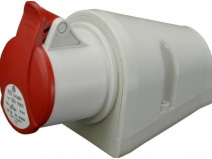 zásuvka nástěnná 16A 4P 400V IP44 IZN 1643