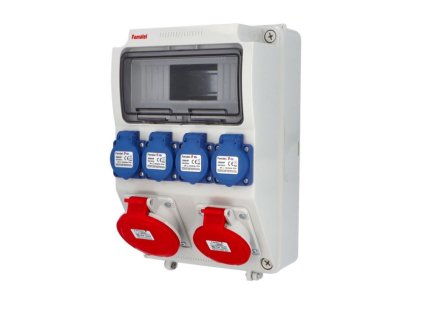 skříň zásuvková ZSF 40101000.V/3958 4x230V 1x400V16A/5P 1x400V32A/5P IP44