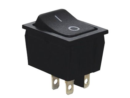 vypínač kolébkový TES-53-1, ON-OFF 2pol. 250V/16(6)A