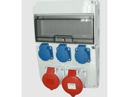 skříň zásuvková RSJ-0113 1x16A/5P 1x32A/5P 3x230V IP65