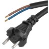 kabel FLEXO 2x1/3m černá guma S03030