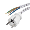 kabel FLEXO 3x0,75/2,4m bílá opředená S00003