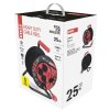 prodlužovací kabel gumový na bubnu 4 zásuvky, 25m, 2,5mm2 IP44