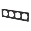 rámeček 4-násobný 3901T-A00040 237 matný černý ZONI