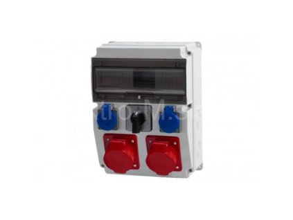 rozv. RSJ-0112-01 32A5kolík+16A5kolík+2x230V+vypínač 25A vydrátované
