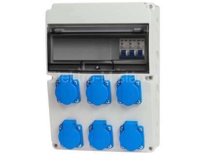 rozvaděč RSJ-0006 11M 6x230V vydrátovaná rozvaděč stavební
