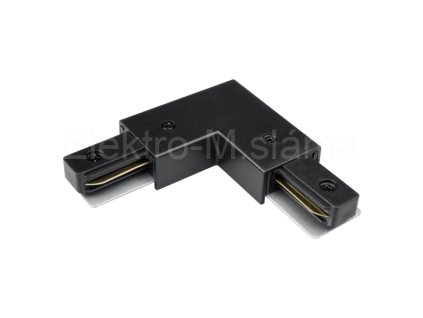 Konektor typu L na připojení přívodu STLPB černá pro lištu