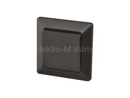 EMOS tlačítko 1/0 Antracit A6100.9 černá