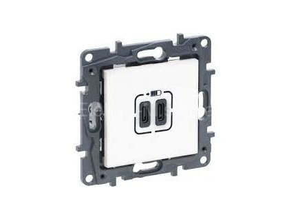LEGRAND 863139 zásuvka USB typ C+C bílá STEP NILOE