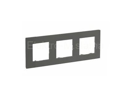 LEGRAND 863493 3 rámeček ocel STEP NILOE