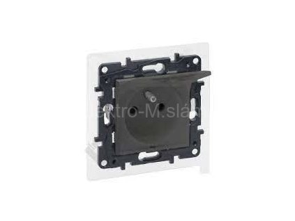 LEGRAND 863436 zásuvka IP44 s clonkama ocel STEP NILOE