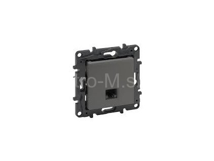 LEGRAND 863459 datová zásuvka 1xRJ45 UTP C5E ocel STEP NILOE