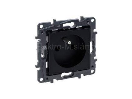 LEGRAND 863533 zásuvka s clonkami černá STEP NILOE