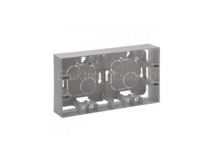 LEGRAND 863398 povrchová 2 krabice hliník STEP NILOE