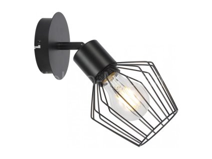 RABALUX 3534 černá Belano nástěnné svítidlo 1x40W/E27