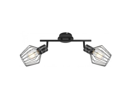 RABALUX 3535 černá Belano 2x40W/E27 přisazené bodové svítidlo