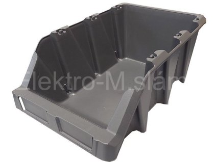 KPA30 220x355x150mm šedá Stahovací bedna plastová O304