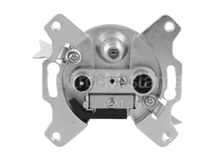 zásuvka TV+R+SAT EU3407 pruběžná J0260