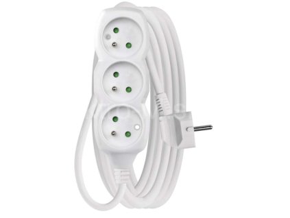 prodlužka 3 zásuvka 5m 3x1,5mm 16A P0315R