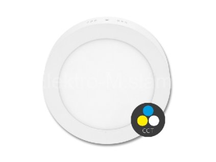 LED-CSL-12W CCT bílá kulatá přisazená 17cm změna barvy světla