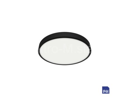 LENYS III 27019 6W 4000K IP44 černá kulatá přisazená 2,5x9x9cm