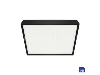 LENYS III SQ 49047 12W 4000K černá IP44 hranatá přisazená 2,5x14x14cm