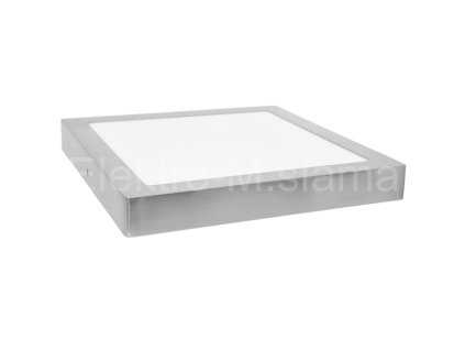 LED-CSQ-25W 4100K CHR stříbrná čtverec přisazená 30x30cm
