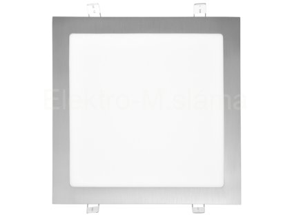 LED-WSQ-25W 4100K CHR stříbrná hranatá 30x30cm
