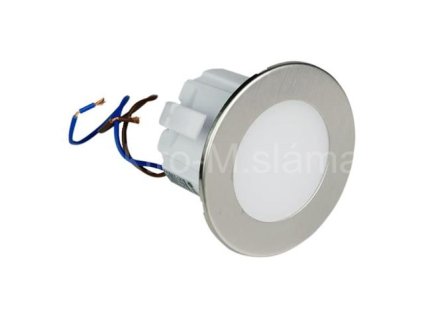 Schod. LED 1,2W stříbrná kulatá YCB178S