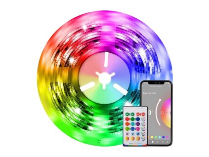 Smart LED pásek 12V IP65 24W RGB IMMAX NEO 07726L 5m WiFi Tuya