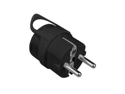 wtyczka prosta z uchwytem 16 a czarna