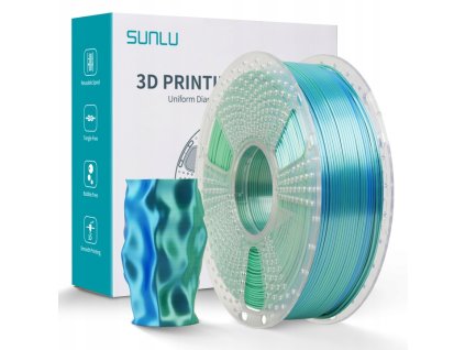 imgi 14 SUNLU SILK PLA 1 75 mm 1 kg DUAL Color Blue Green MAGIC vicebarevny