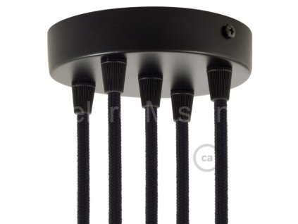 Stropní kryt Cylindrical 5x černá KRM575FVN