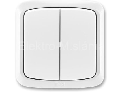 TANGO 3559A-A52940 B vypínač 5B (6+6) IP44 bílá bez rámečku