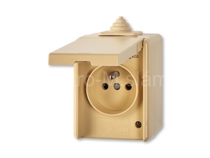 PRAKTIK 5518-2929 D zásuvka IP44 béžová ABB PRAKTIK