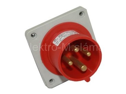 IRRN 1643 vestavná přívodka 16A/4-pól rovná vidlice