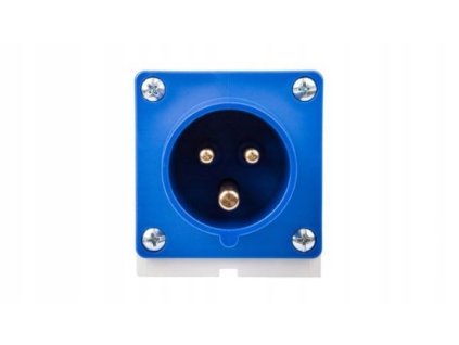Zastrcka prijimace 16A 3P 230V modra IP44 51