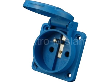 zásuvka vestavná 16A 230V modrá VZ 16