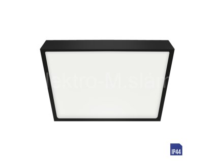 LENYS III 27025 18W 4000K černá IP44 hranatá přisazená 25x190x190mm 