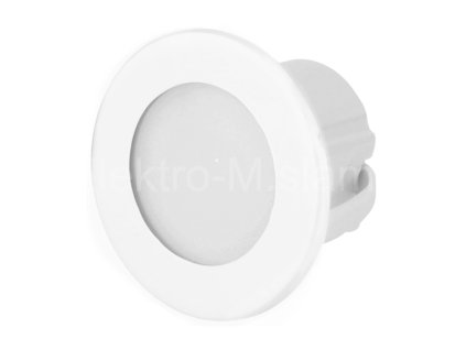 Schod. LED 1,2W bílá kulatá YCB178W
