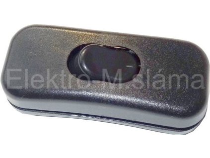 vyp.šňůrový 250V/2A černá L439A