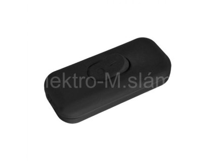 Solight vypínač šňůrový průchozí černý PF-SB